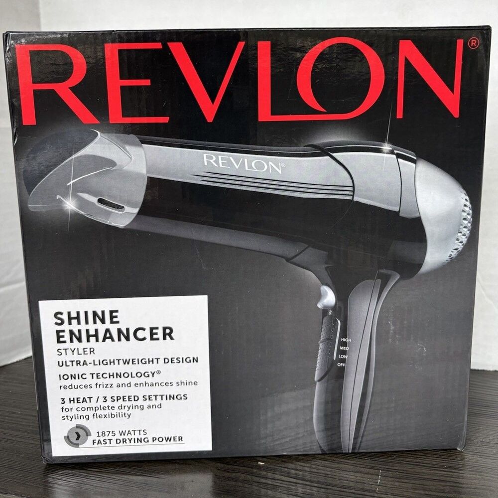 Revlon Shine Enhancer Hair Dryer Styler New In Box Sealed